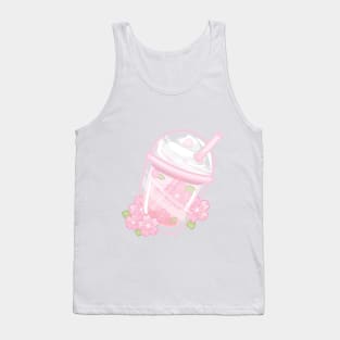 Cherry Blossom Float Drink Tank Top